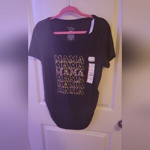 NWT Black 'MAMA' Graphic Women's  Top Size M